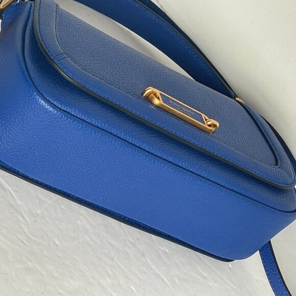 Kate Spade Gramercy Small Flap Shoulder Bag Blueberry Leather Crossbody Chain - Picture 12 of 16
